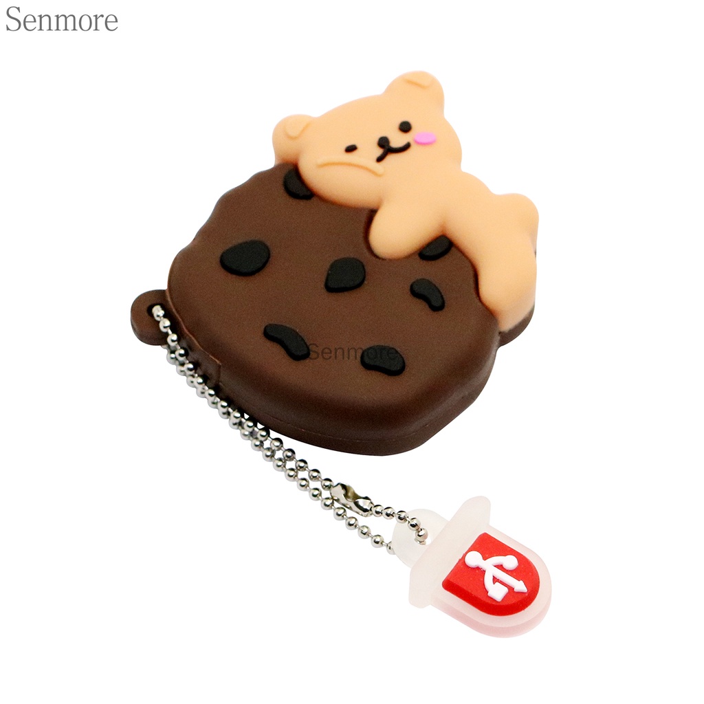 Usb Dung Lượng Lớn 1GB 8GB 16GB 32GB 64GB 128GB 1TB 2TB Hình Bánh Quy Gấu Hoạt Hình Dễ Thương