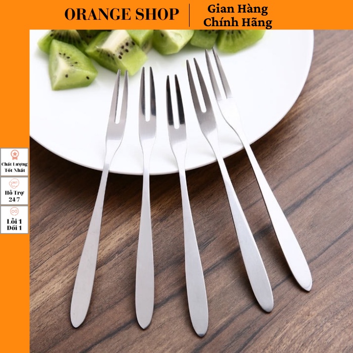 Thìa inox tròn cán dài 19cm thìa inox cán dài phong cách hàn quốc Orange Shop