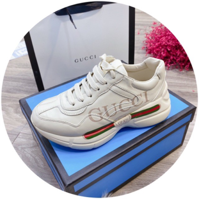 Giày thể thao sneaker G U C C I phối chữ vip fullbox bill túi giấy