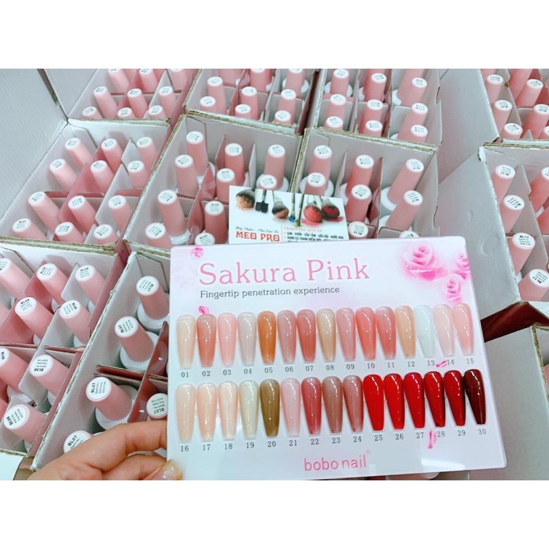 sơn gel thạch bobo sakura pink ( chính hãng ) sơn móng tay chân trang 2