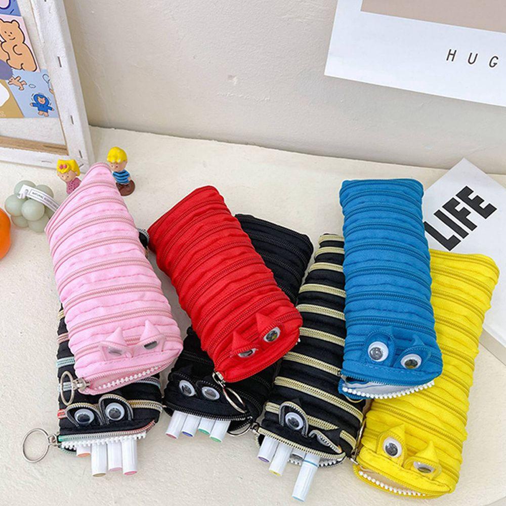 Aaron1 Túi Đựng Bút Chì Sức Chứa Lớn Có Dây Kéo Sáng Tạo 1 Cái