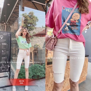 Quần ngố jeans kaki