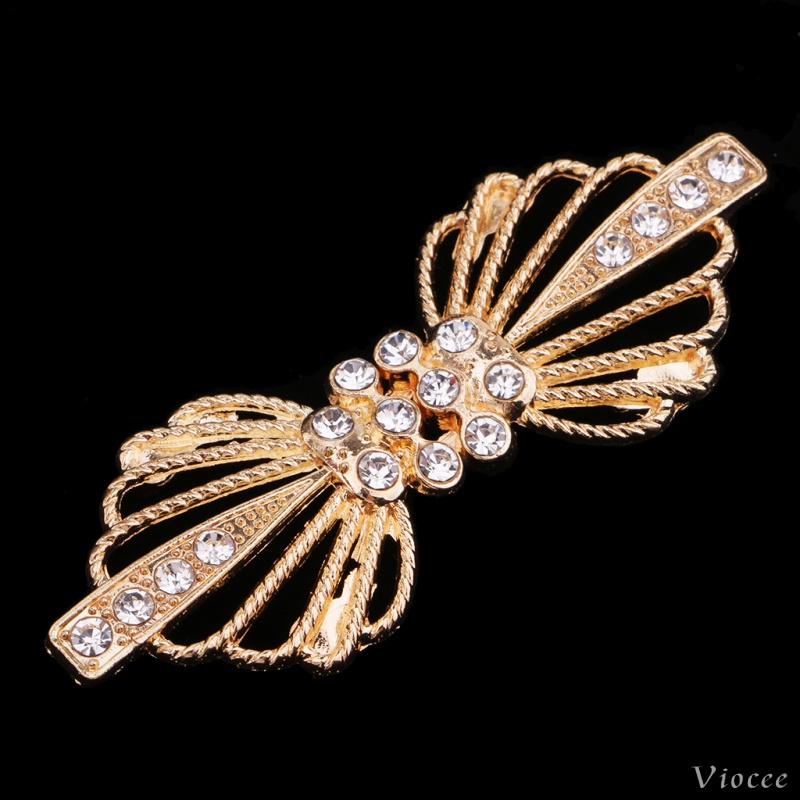 Cặp móc cài áo sweater đính đá pha lê cho cô dâu