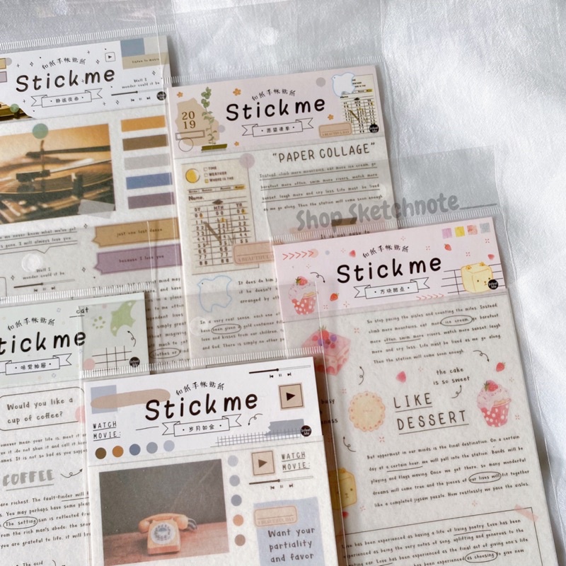 Sticker hình và chữ trang trí ST071