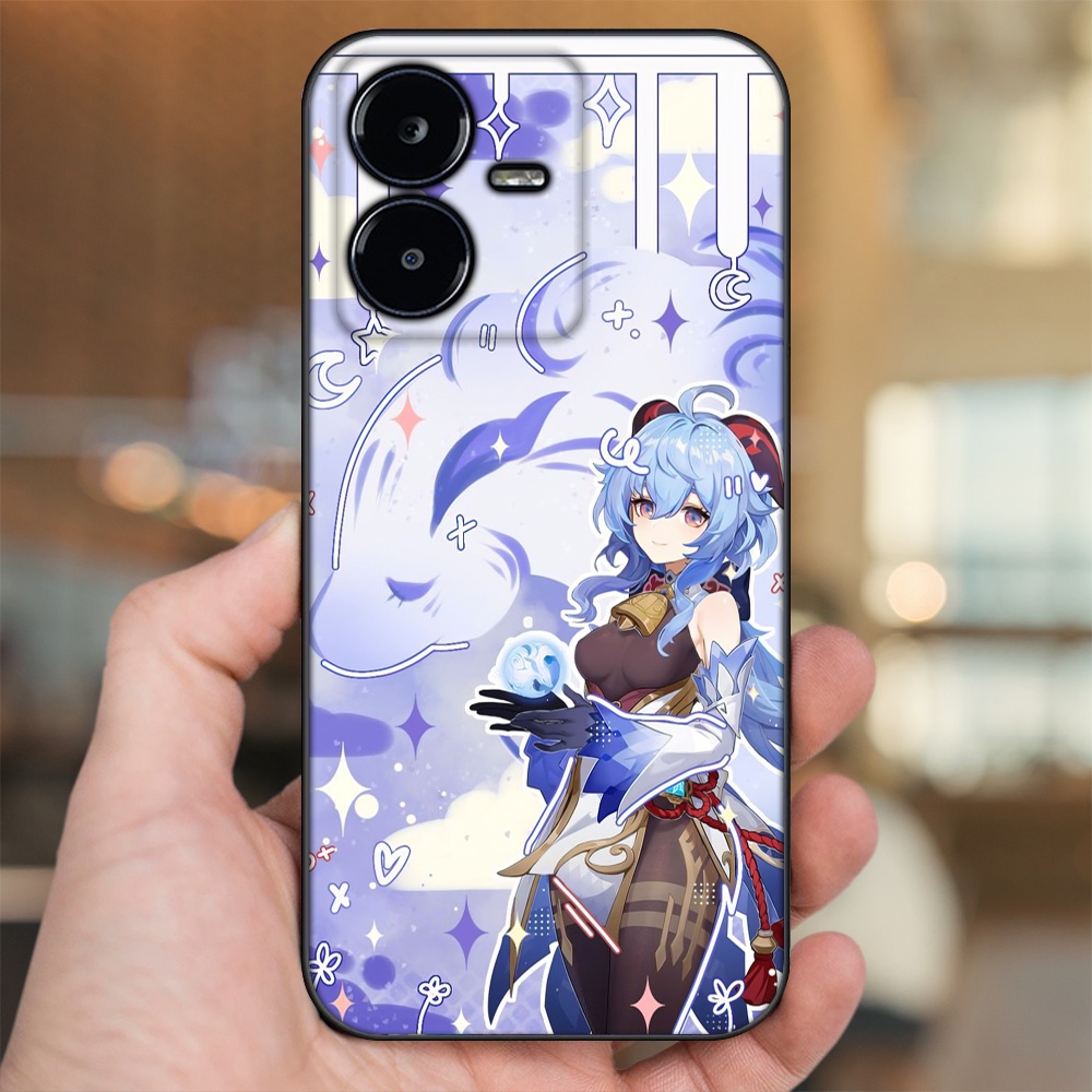 Ốp lưng Vivo Y22s viền đen in hình Ganyu Genshin Impact