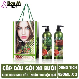 Cặp dầu gội xả bưởi grapefruit 850ml mẫu mới