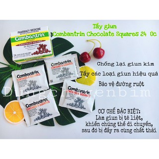 Hàng úc 💖 freeship 💖 kẹo socola con giun cobantrin