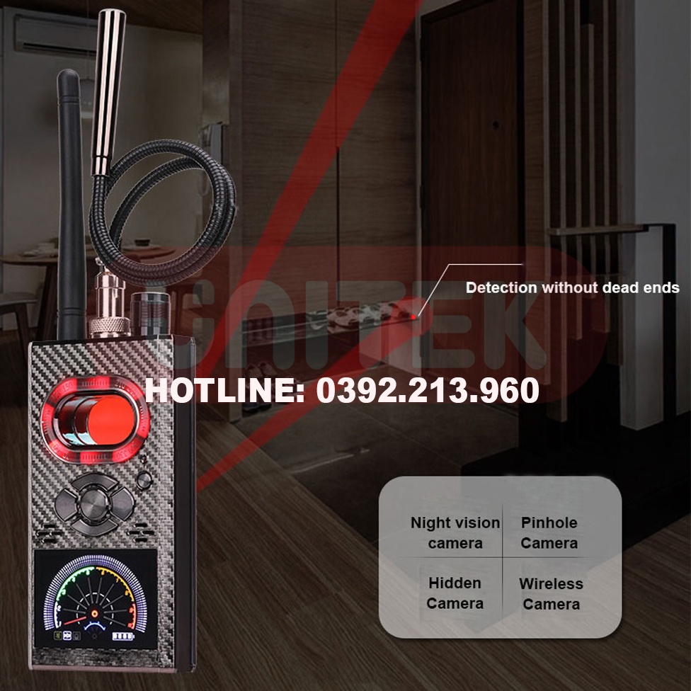 Máy Dò Phát Hiện Theo Dõi Camera, GPS, Định Vị Detector K99