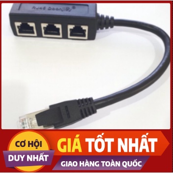 CÁP CHIA MẠNG 1 ĐẦU ĐỰC RA 3 ĐẦU CÁI - CHIA 1 RA 3 MẠNG LAN TIỆN LỢI RJ45