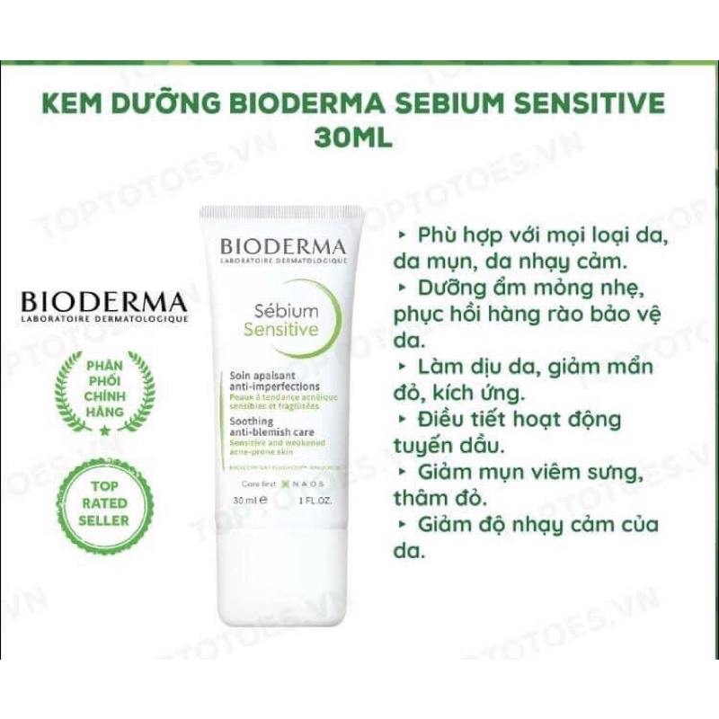 KEM DƯỠNG ẨM  CHO DA DẦU MỤN bio xanh