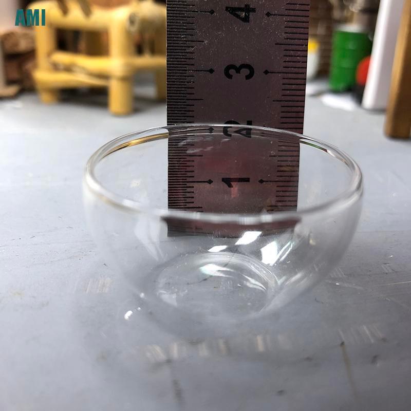 Bát Đựng Súp Thủy Tinh Mini Trang Trí Nhà Búp Bê Tỉ Lệ 1/12