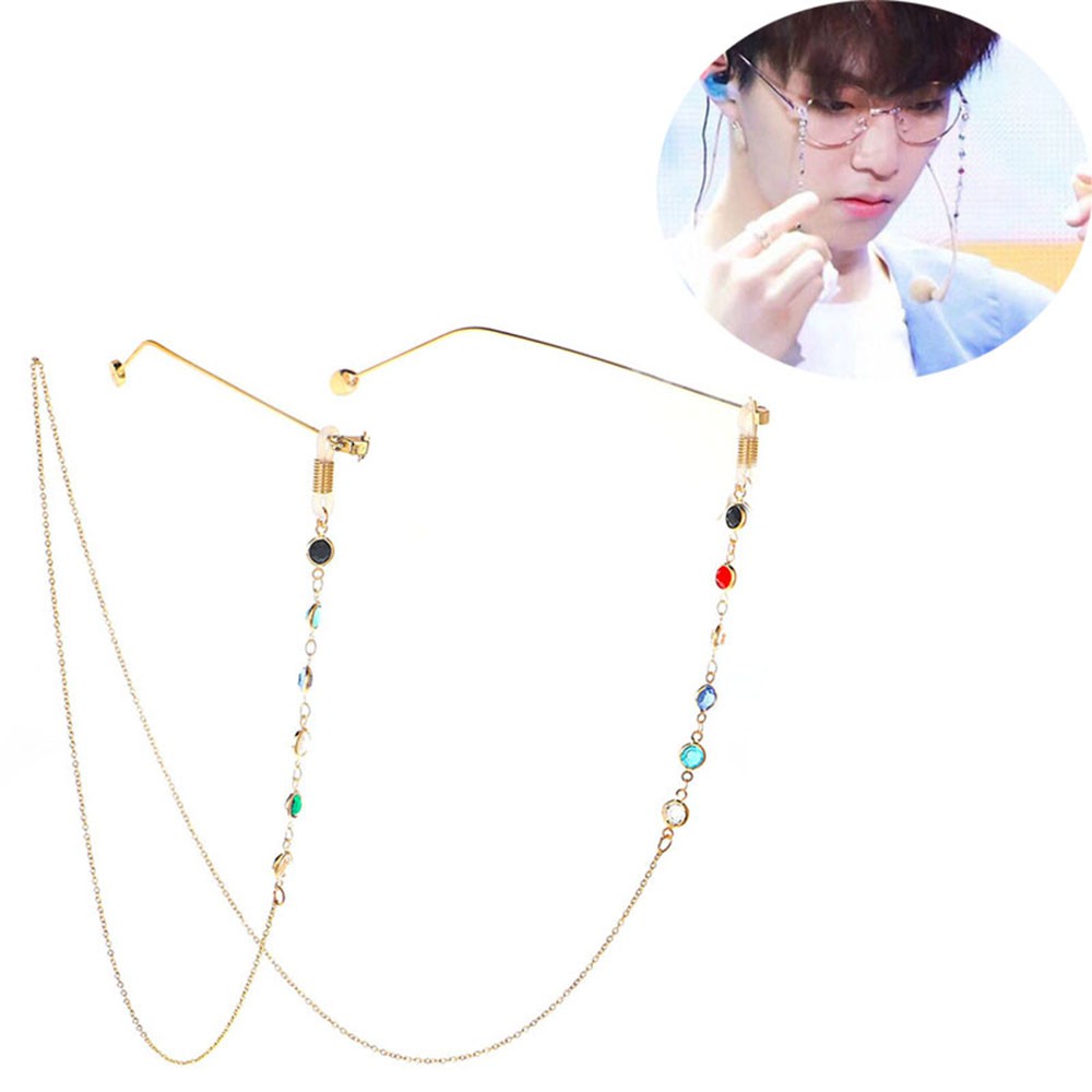 Dây đeo kính đính đá thời trang cá tính phong cách mới