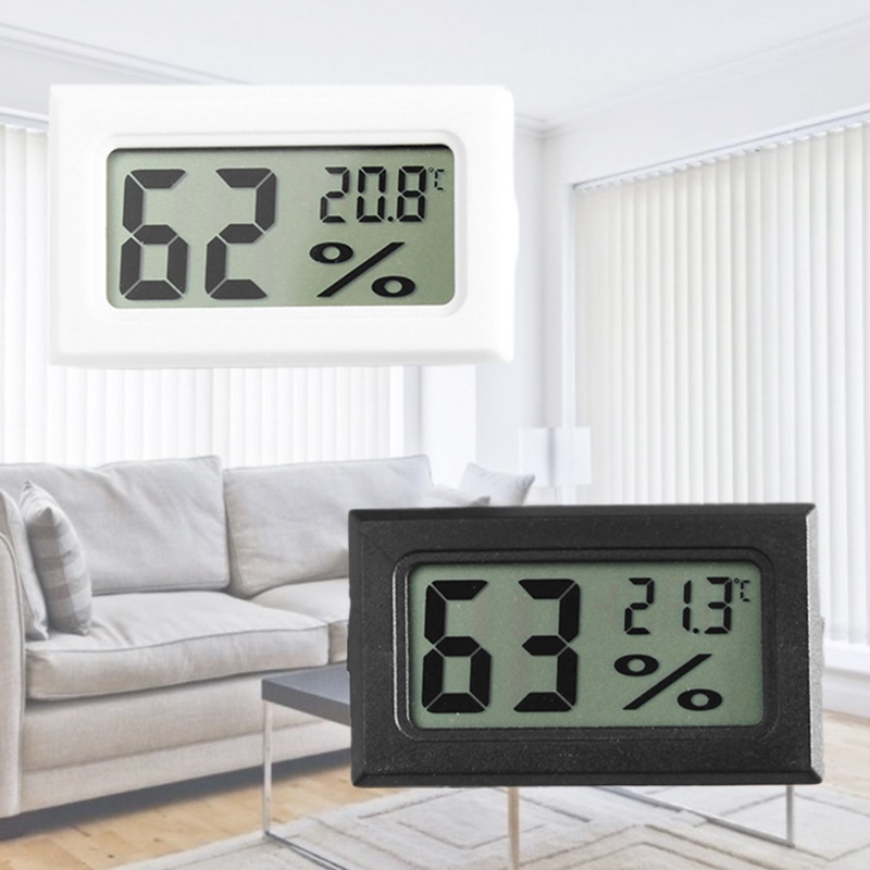 Nhiệt Kế Đo Nhiệt Độ Và Độ Ẩm Màn Hình Lcd Kỹ Thuật Số Mini Cho Nhà Kính