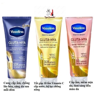 Sữa dưỡng thể vaseline gluta hya serum 10x thái lan 330g