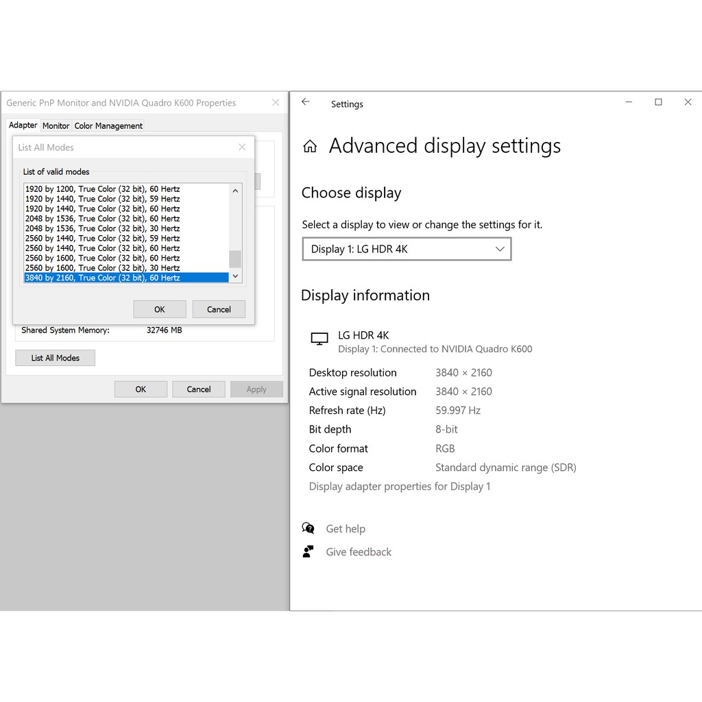 Card màn hình 4K 60Hz - NVIDIA Quadro 600 K600 K620 K1200 1-4GB Graphics Card