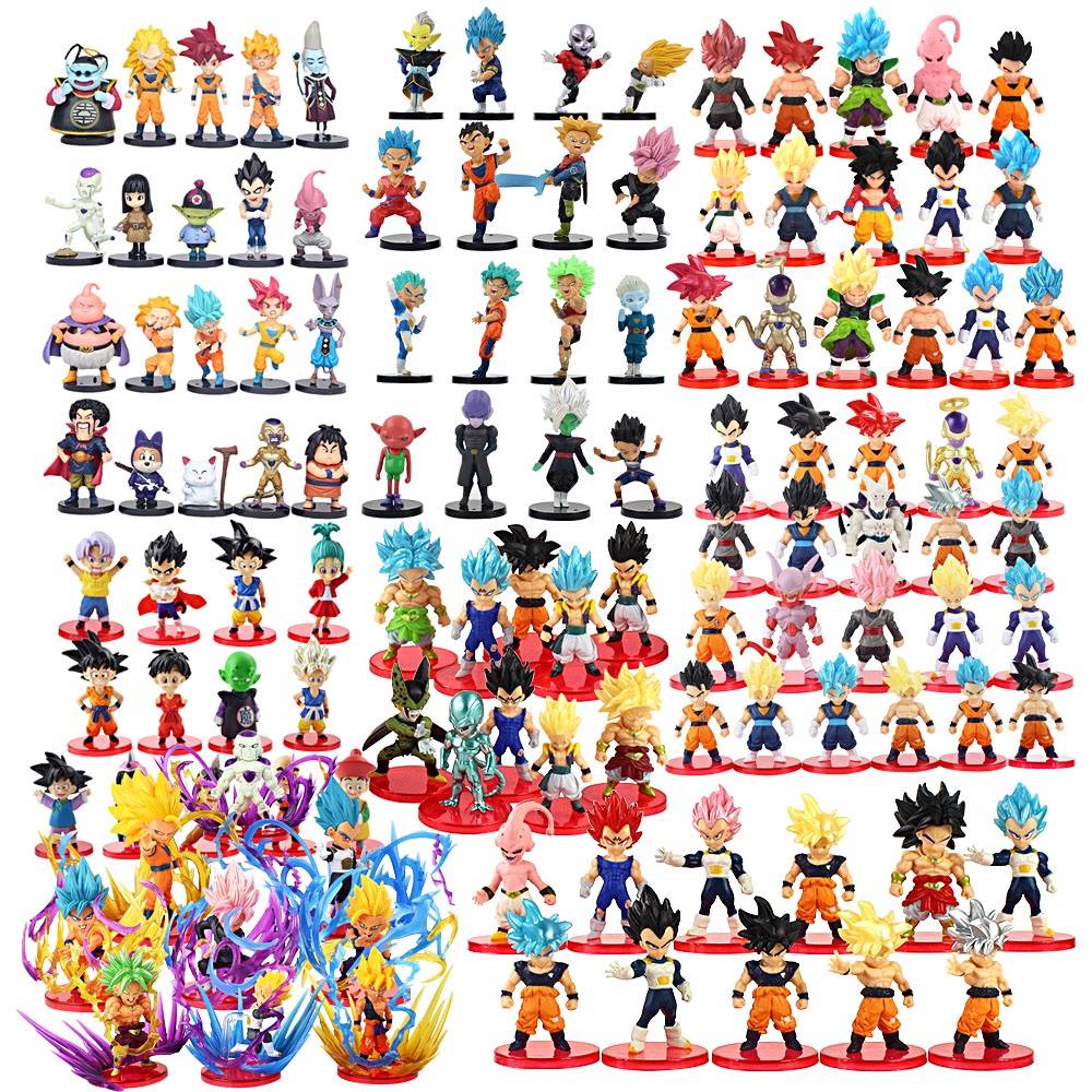 21 kiểu dragon ball z son goku kakarotto vegeta trunks majin buu gold frieza super saiyan q phiên bản pvc action figures mô hình búp bê đồ chơi