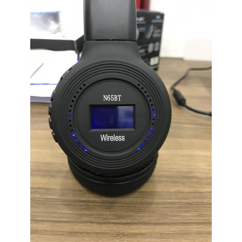 Êm Tai, Pin 6H Tai Nghe Bluetooth Chụp Tai Siêu Trầm N65 Pin 6h Hỗ Trợ Thẻ Nhớ Có Thể Gấp Gọn Được Gía Rẻ, Âm Thanh