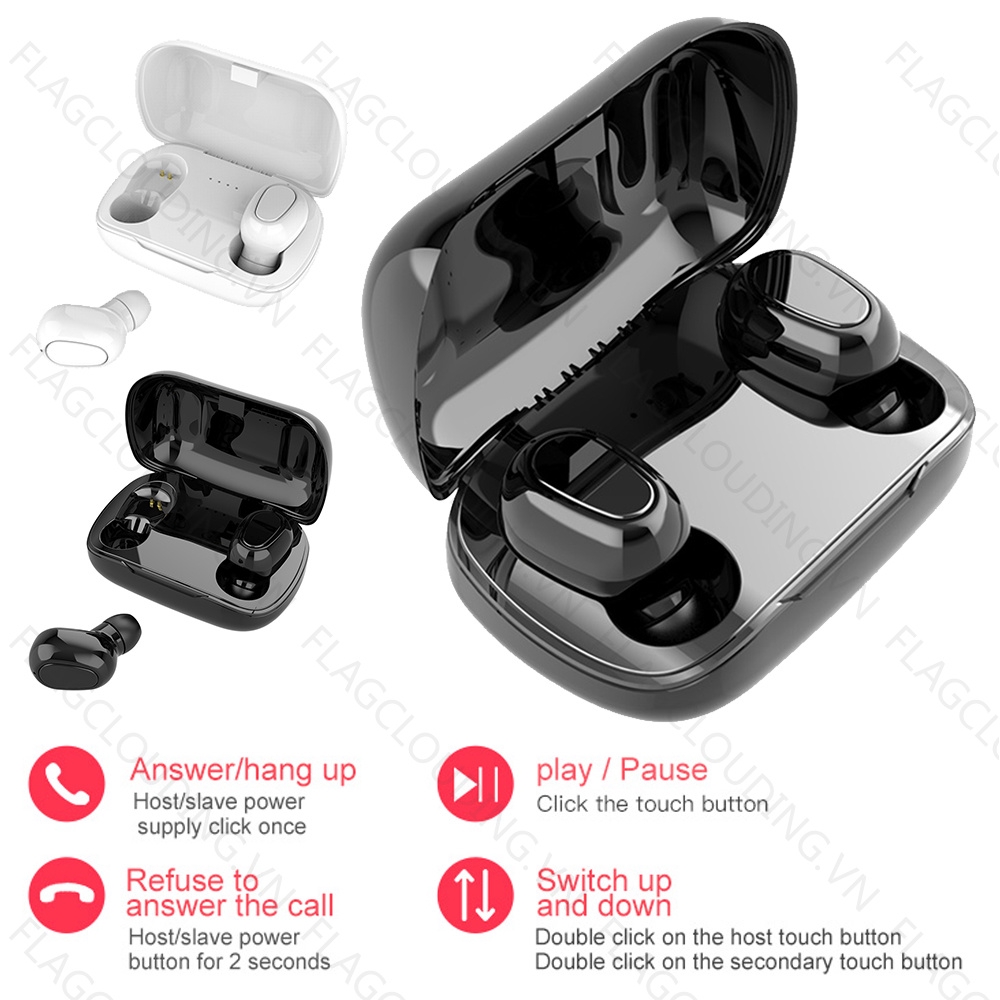 Tai Nghe Bluetooth Không Dây L21 5.0 Tws Cho Huawei Xiaomi Iphone Samsung | BigBuy360 - bigbuy360.vn