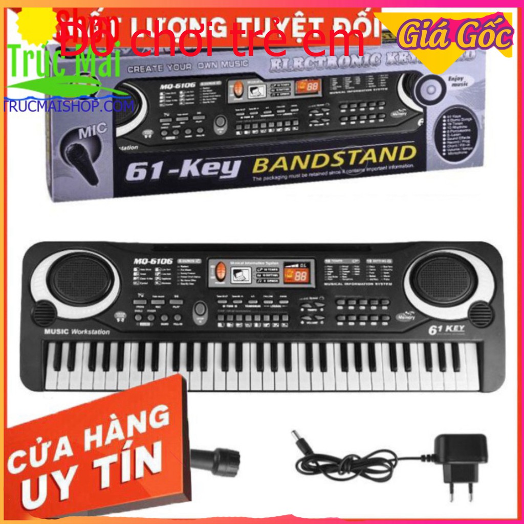 [Giá Xưởng] Đàn Piano Điện Tử 61 Phím Kèm mic Cho Bé,( quà tặng cho bé 2020 ) nhập lô 2