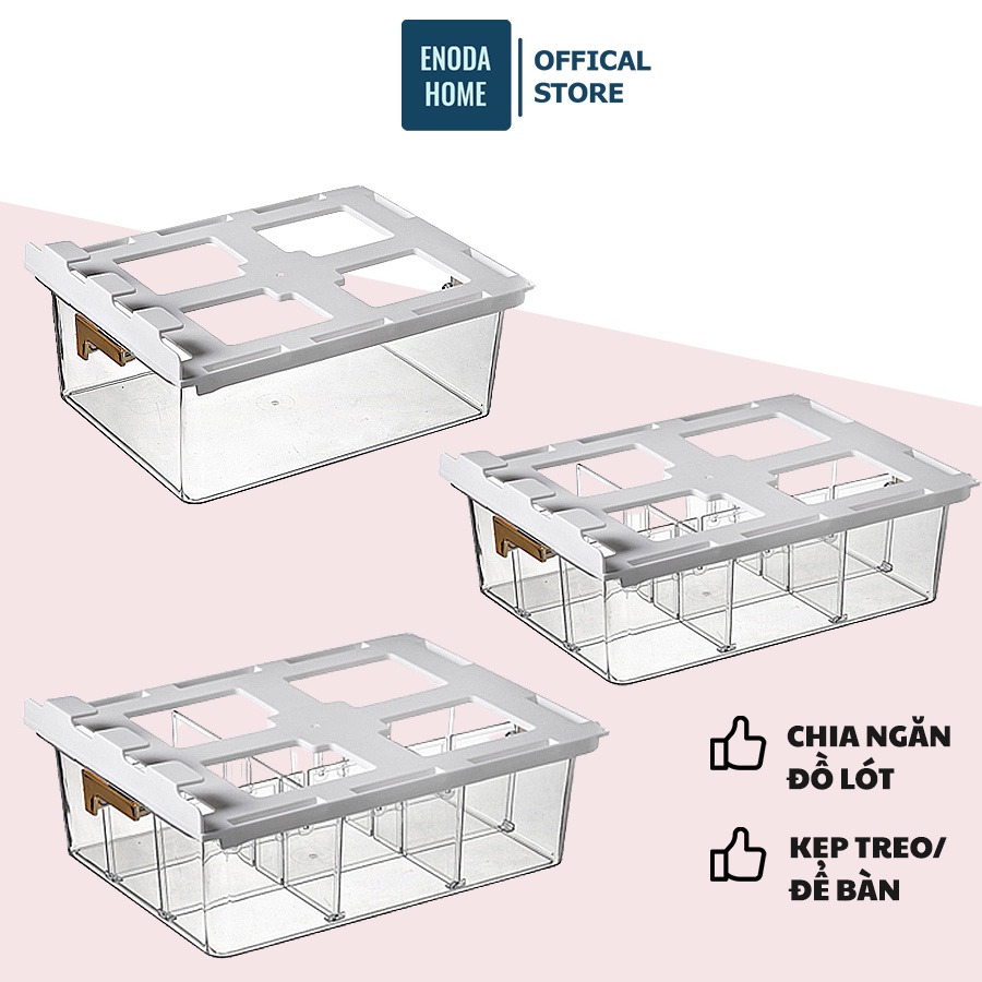 Khay Đựng Đồ Lót, Tất Vớ Treo Tủ Dạng Ngăn Kéo Siêu Tiết Kiệm Không Gian Enoda Home Q055