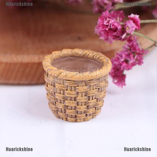 1 Giỏ Nhựa Resin Cho Nhà Búp Bê Tỉ Lệ 1: 12