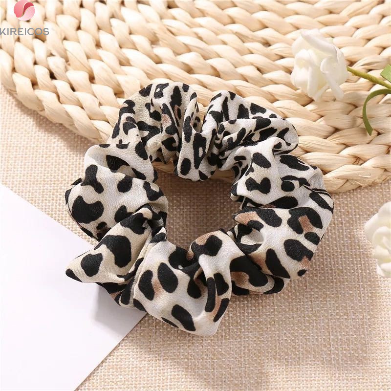 Dây Cột Tóc Bèo Họa Tiết Bò Sữa Da Beo Hot Trend