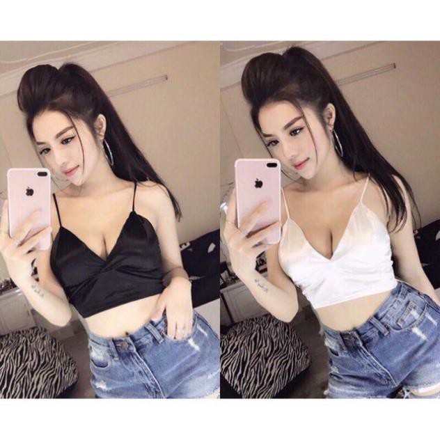 Áo Bra Lụa Phi Bóng 8 Nấc Cài Siêu Hot.. | BigBuy360 - bigbuy360.vn