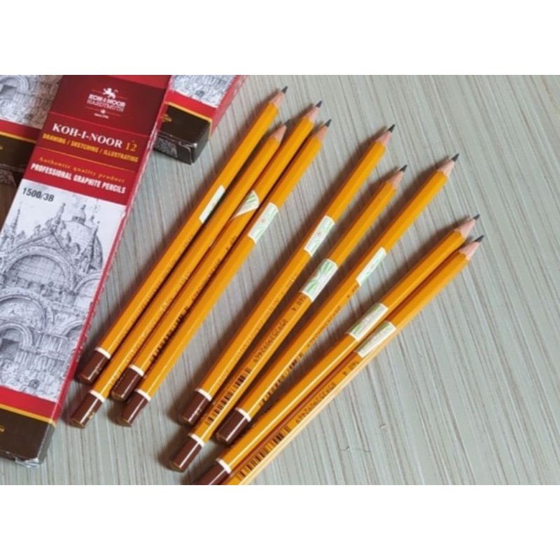 COMBO 12 Bút chì Tiệp 1500 Chính Hãng Koh-I-Noor