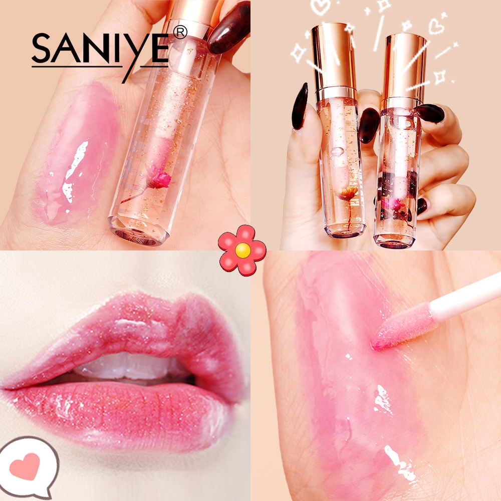 Dầu dưỡng môi SANIYE L1121 chiết xuất vàng 24k dưỡng ẩm lâu trôi trong suốt 4ml