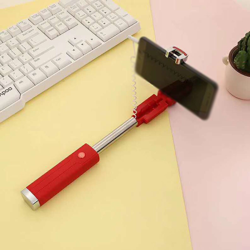 Gậy Tự Sướng-Gậy Selfie Hình Son Môi Nhỏ Gọn Dùng Cho ĐT Có Cổng Audio 3.5mm và