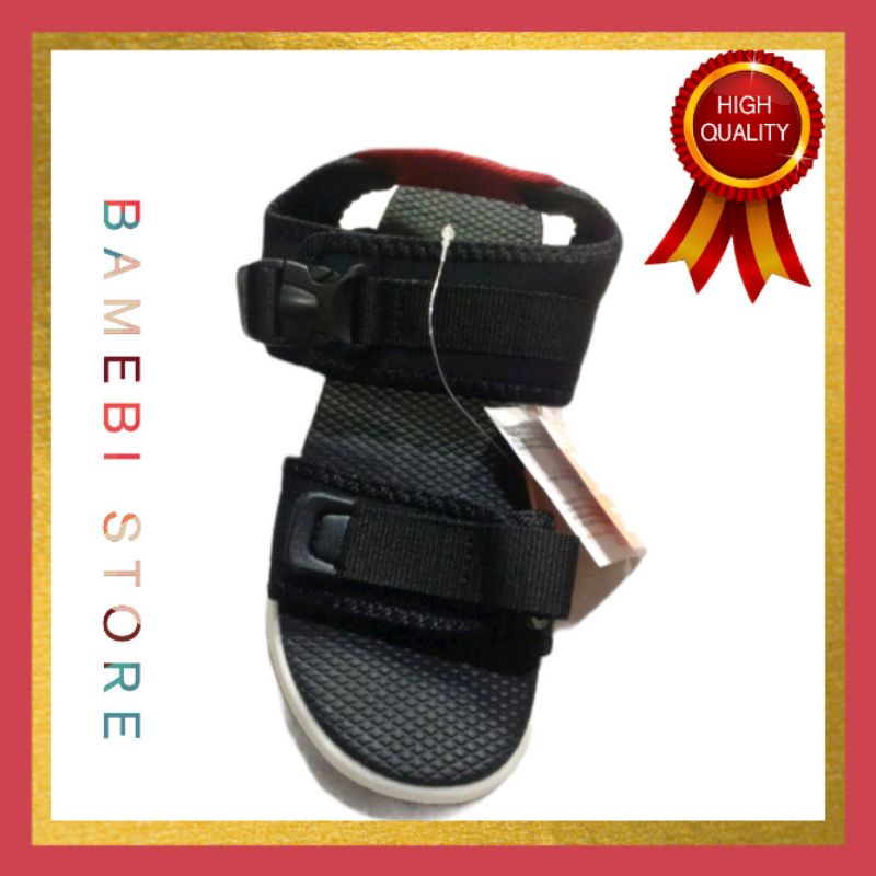 Giày sandal nam quai dán màu đen xịn bảo đảm cực bền ( quai hậu / xăng đan )