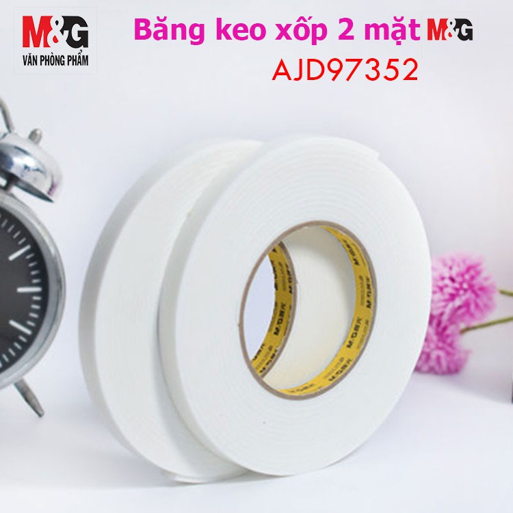 Băng Keo Xốp 2 mặt M&amp;G AJD97352 12mm*5y (Cuộn 2)