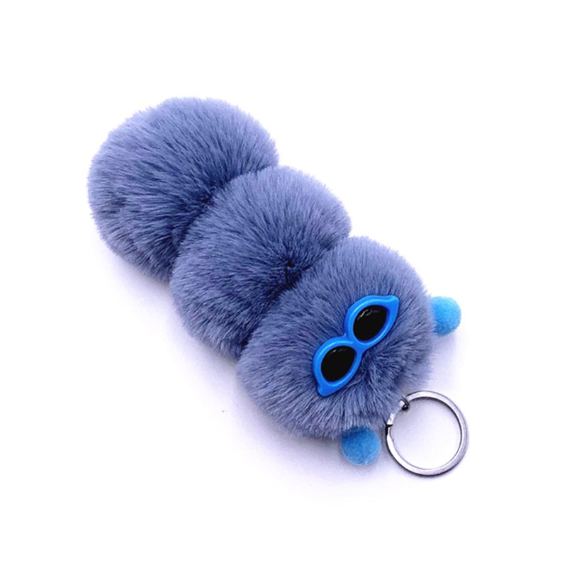 Móc Khóa Hình Con Sâu Nhồi Bông Ngộ Nghĩnh Dễ Thương