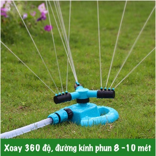 Vòi tưới cây xoay 360 độ tự động thông minh,Vòi phun nước tưới cây làm vườn làm mát mái tôn tiết kiệm nước