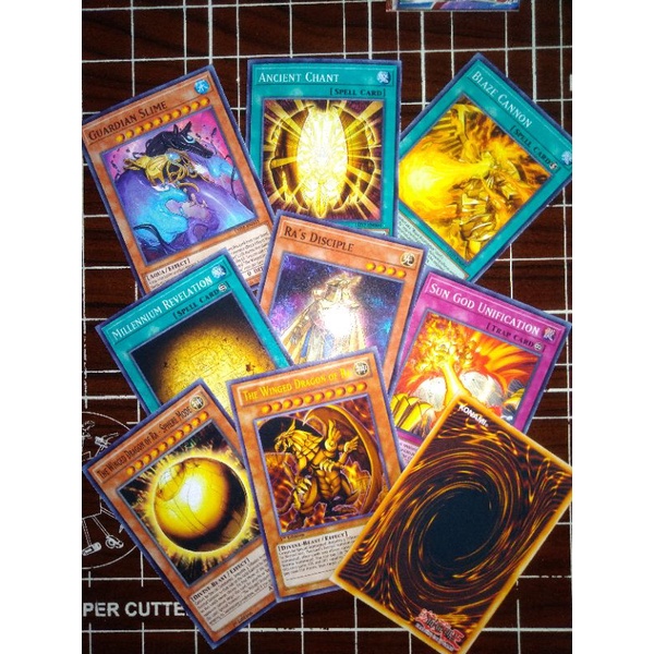 Thẻ bài Yugioh hỗ trợ thần mặt trời RA thẻ in custom ST STORE CARD