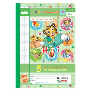 Vở 5ôly KLONG 80tr Pokemon; MS: 030M