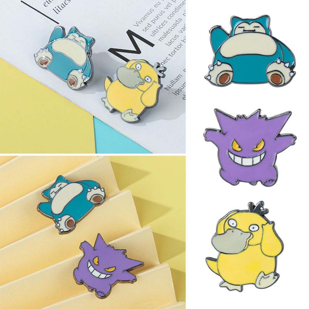 Ghim Cài Áo Bằng Kim Loại Hình Rùa Pokemon Hoạt Hình Dễ Thương
