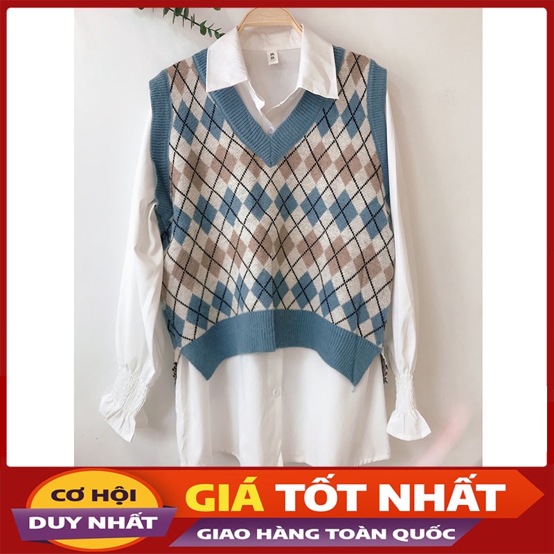 Áo Gile Len Trám Dày Dặn Hàng Quảng Châu M510- Violet