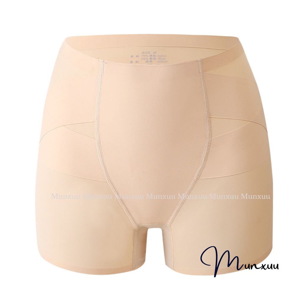 Quần mặc váy cạp cao hỗ trợ gen bụng MUNXUU vải su mát lạnh chống lộ nâng mông tôn dáng - QV09