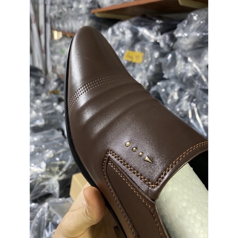 Giày Tây Nam Cao Cấp , Tăng Chiều Cao 6-7cm , Đế Cao Su Nguyên Tấm Chống Trơn