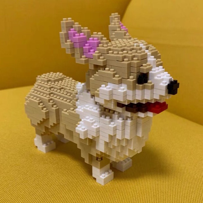 Mô Hình Lắp Ráp Lego Hình Chú Chó Husky Cho Người Lớn