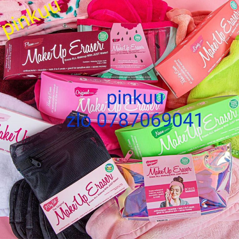 Makeup Eraser khăn tẩy trang, băng đố, túi, túi giặt, cột tóc bill hãng