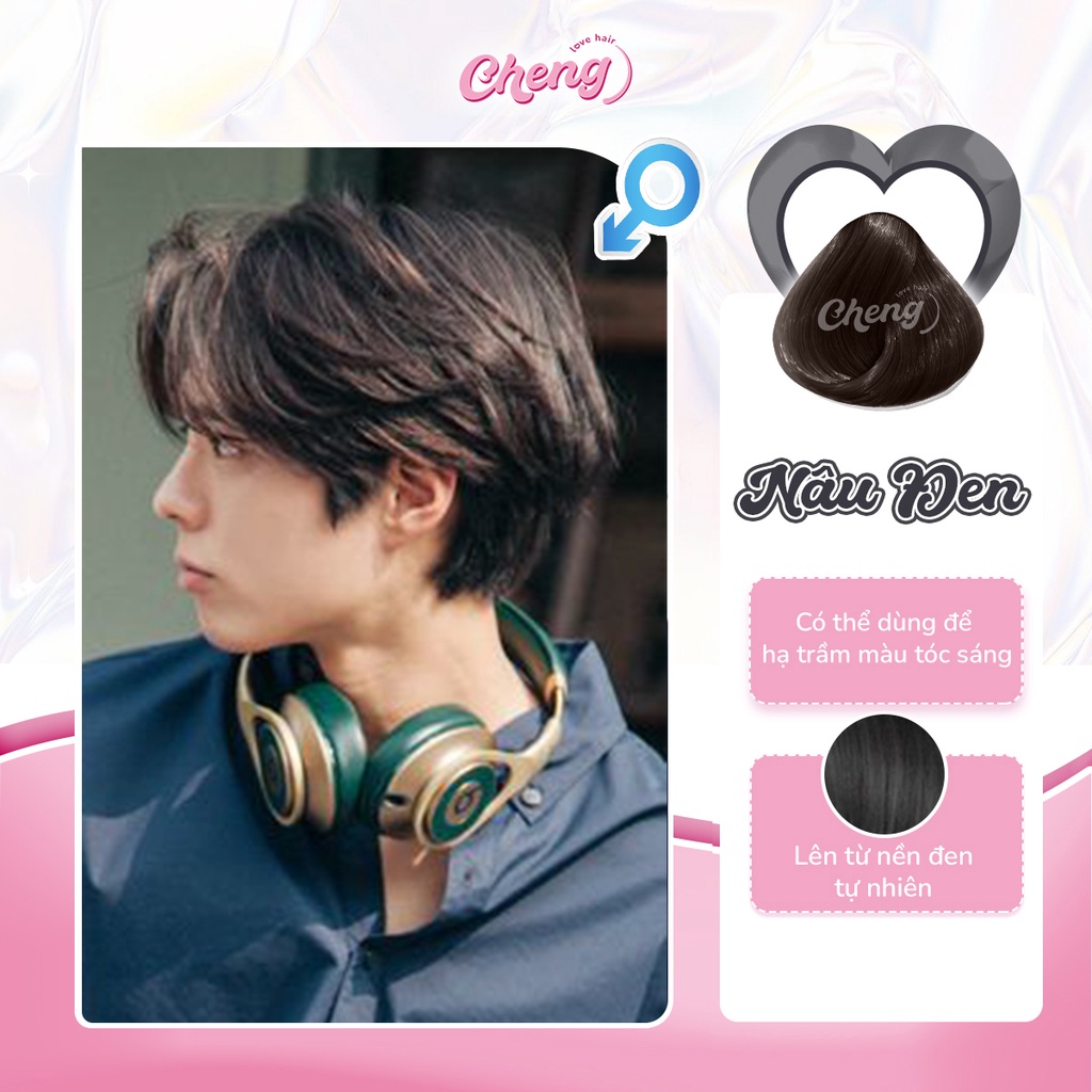 Thuốc Nhuộm Tóc NÂU ĐEN Nam Không Tẩy | Chenglovehair, Chenglovehairs
