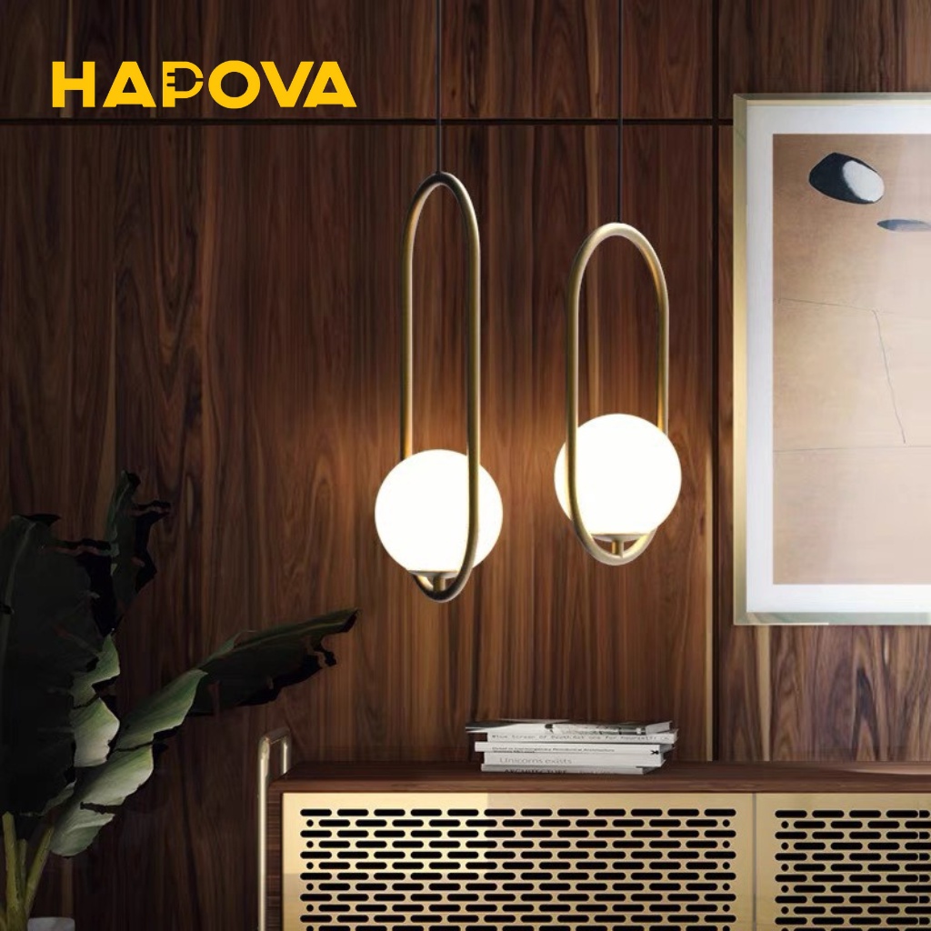 Đèn thả trang trí phòng khách phòng ngủ Decor HAPOVA DUMI 5009 Hình ELIP