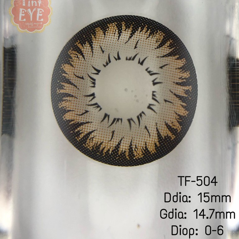 [Tặng 1 Nước Ngâm Cao Cấp] Kính áp tròng Tinteye Honey Brown TF-504