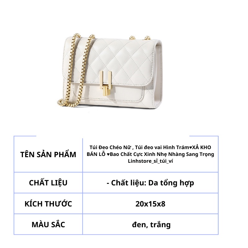 Túi Xách Nữ Đẹp Linh Store  Túi Đeo Chéo Đeo Vai Trần Trám Khóa Bút Chữ Y Thời Trang Đi Làm Đi Chơi - LS 16