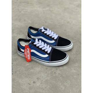 Giày V old skool xanh đen