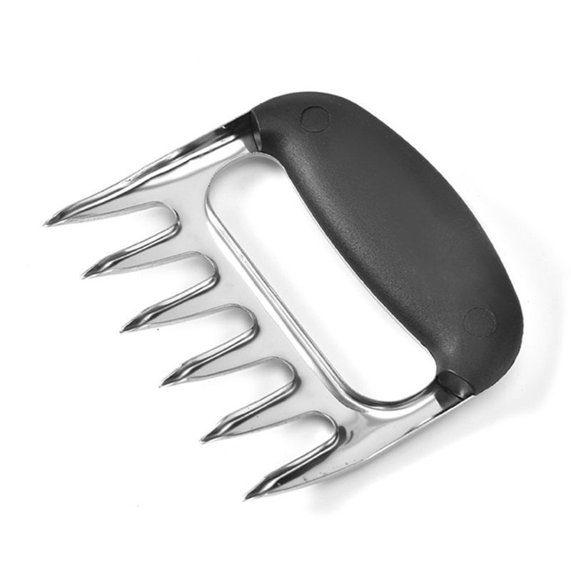 Set 2 Nĩa Hình Móng Gấu Hỗ Trợ Xé Thịt Bằng Thép Không Gỉ Tiện Dụng