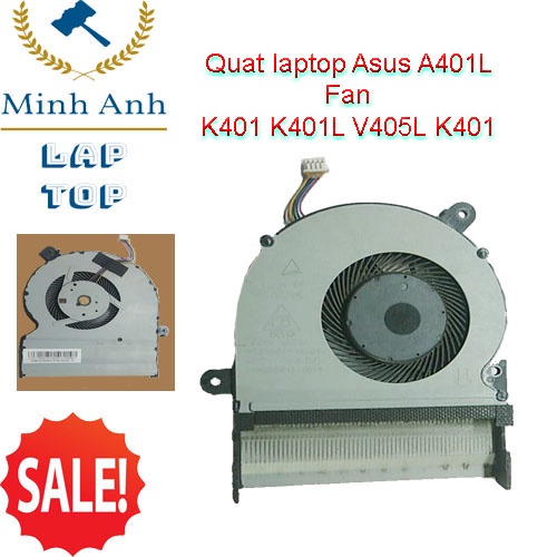 QUẠT Tản Nhiệt CPU LAPTOP ASUS K401  A401L K401 K401L V405L