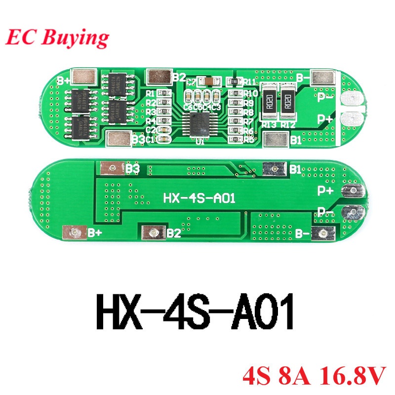 Bảng Mạch Sạc Pin PCB BMS 2S 3S 4S 18650 8A/10A 7.4V 8.4V 12.6V 16.8V